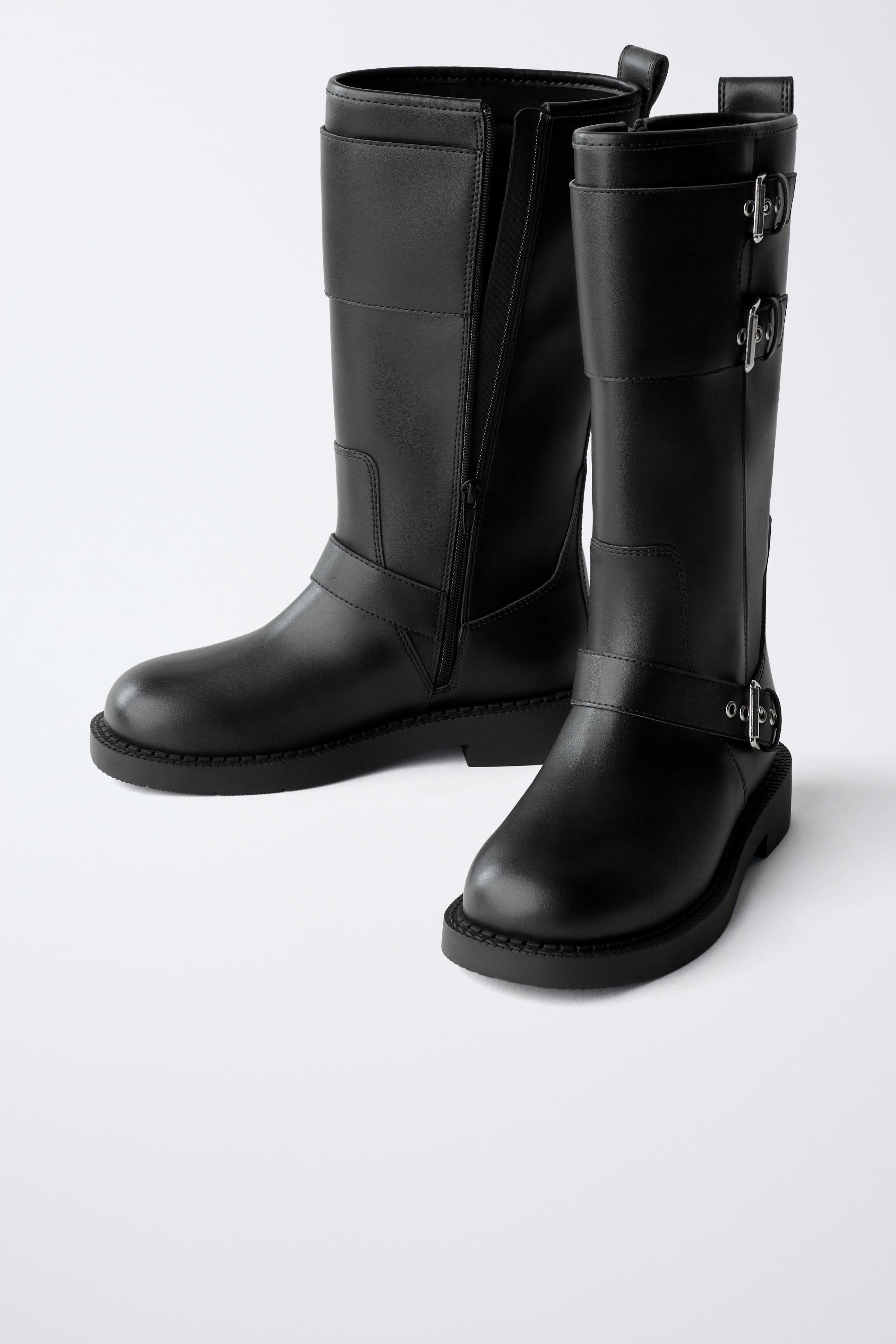 TALL BIKER BOOTS